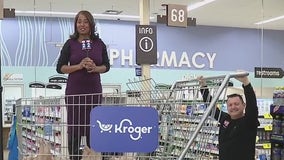 WYCD co-host enjoys sleepover at Southgate Kroger to help end hunger