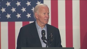 President Biden says he is 'staying in the race' during Madison campaign stop