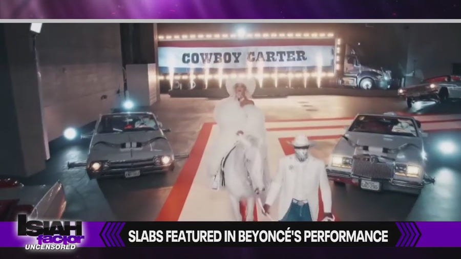 Slabs featured in Beyoncé's Christmas Day performance