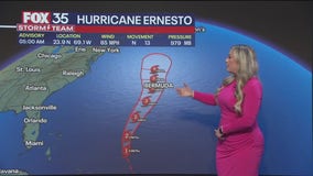 Hurricane Ernesto forecast to become Cat. 2 storm