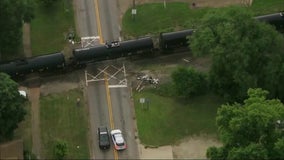 Train collides with semi-truck in Plainfield