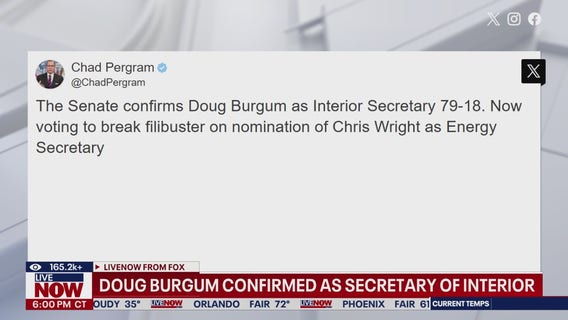 Doug Burgum confirmed as interior secretary