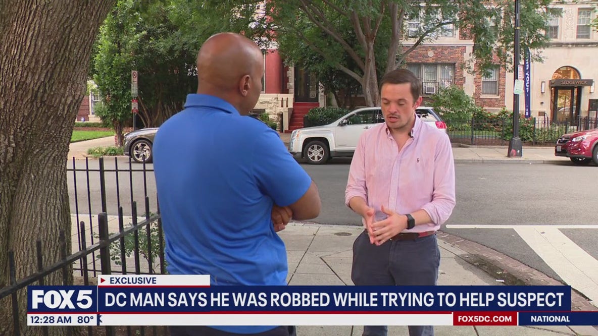 DC man says he was robbed by man he believed to be homeless