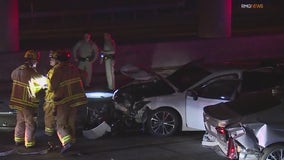 Frightening multi-car crash on 5 Freeway