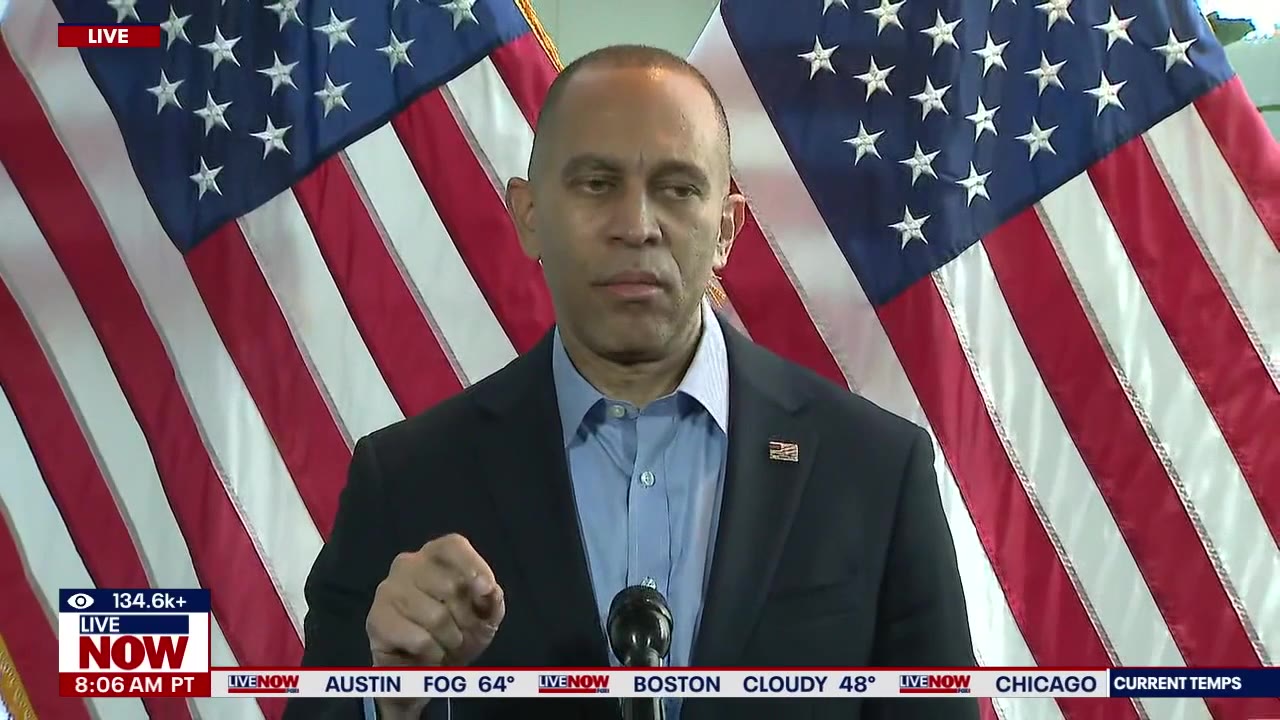 Rep. Jeffries addresses Pelosi’s retirement, ongoing shutdown