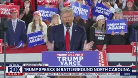 Trump speaks at rally in North Carolina