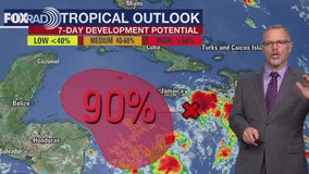 Invest 99L in Caribbean Sea could track North