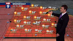 MN weather: Sun, more isolated rumbles Wednesday