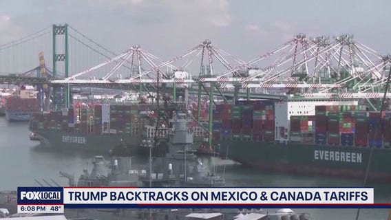 Trump backtracks on Mexico, Canada tariffs