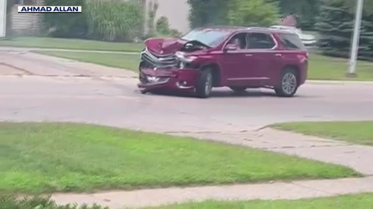 'She just started slamming into other cars as hard as she could.'