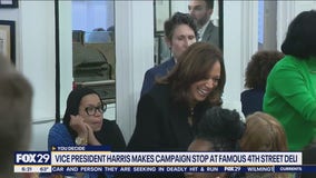 Harris makes campaign stop at Philly's Famous 4th Street Deli