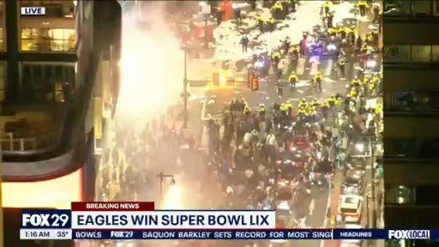 Super Bowl 2025: Eagles fans take to Broad Street after big win