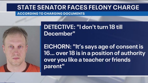 Sen. Eichorn charged in federal court, accused of soliciting minor for sex