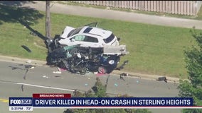 Fatal crash kills Sterling Heights woman head-on after second driver crosses center line