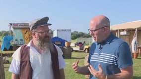 Mock “Shtetl” at the Jewish Food Festival