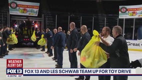 Last day of FOX 13 Les Schwab toy drive