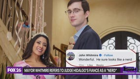 Beef or jokes? Mayor Whitmire refers to Judge Lina Hidalgo's fiancé as a "nerd"