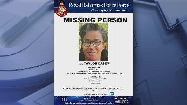 Taylor Casey: Chicago police issue missing persons alert for woman who vanished in the Bahamas
