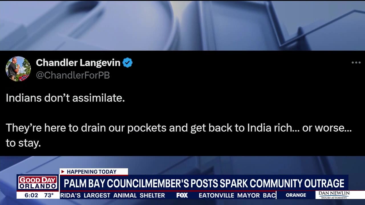 Palm Bay council member's posts spark community outrage