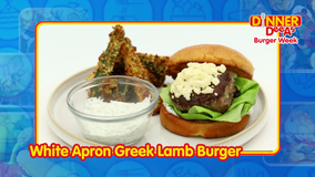 Dinner DeeAs: White Apron Greek Lamb Burger