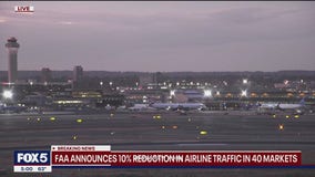 FAA: 10% traffic reduction in airline traffic