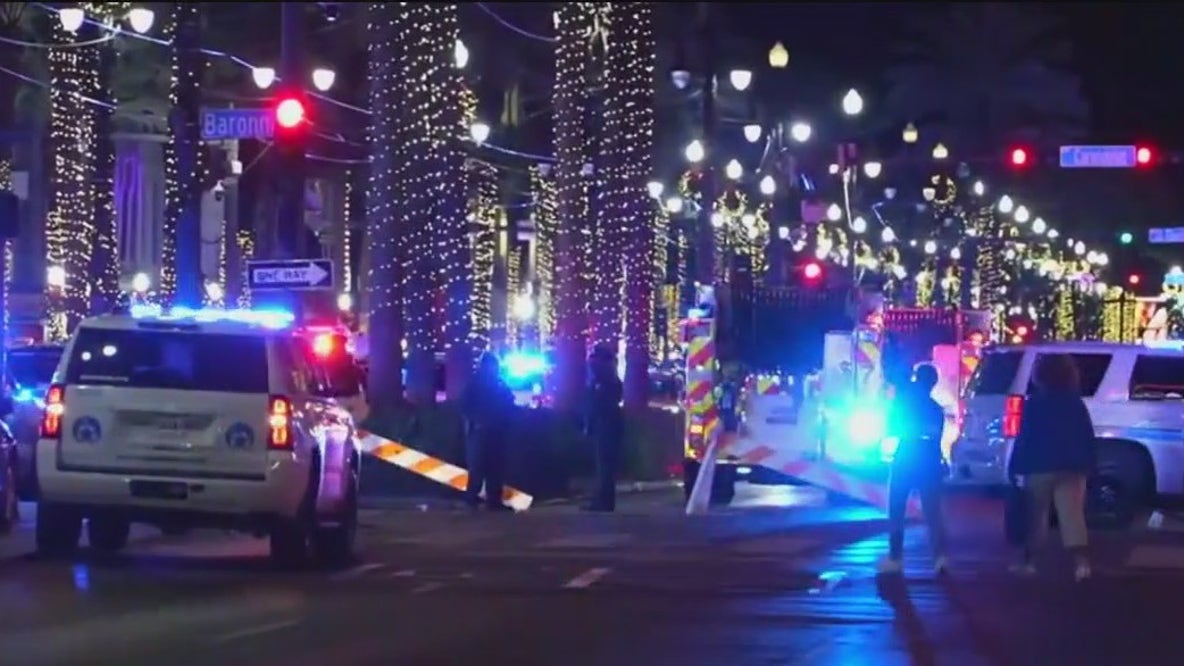 Driver plows into crowd, killing 10 in New Orleans
