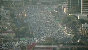 Thanksgiving traffic in Los Angeles