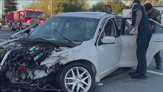 Sonoma County deputy collides with driver while trying to catch street racers