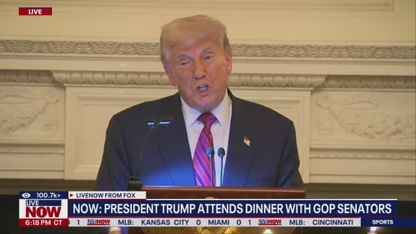 Trump speaks at dinner GOP senators