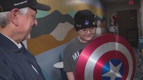 Marvel Propmaster brings props and smiles to pediatric cancer patients