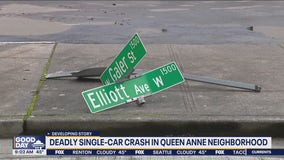 Deadly crash in Seattle's Queen Anne neighborhood