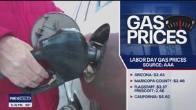 Gas prices are down ahead of Labor Day travel