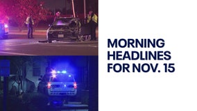 Fiery crash; teen shot l Morning Headlines Nov. 15