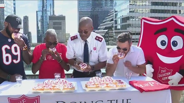 Donut eating contest held in honor of National Donut Day