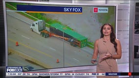 IB Eisenhower Expressway closed after shipping container falls off trailer