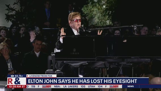 Elton John says he has lost his eyesight