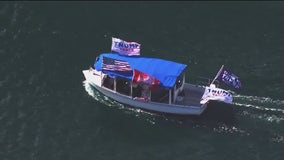 Boat flotilla shows support for Trump