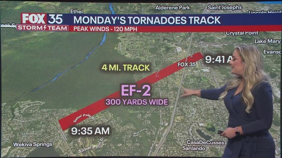 Path of EF2 tornado that hit Florida: see timeline, impacts to Seminole County