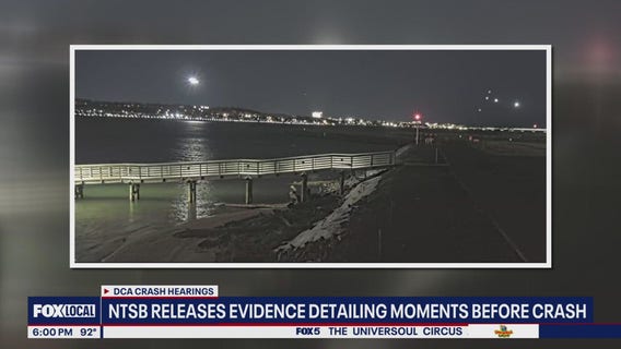 New audio, video from DCA plane crash released during NTSB hearing