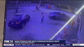 Alleged car thief returns stolen car after finding child inside, deputies say