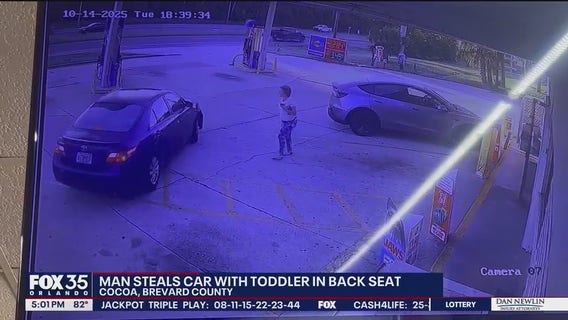 Alleged car thief returns stolen car after finding child inside, deputies say