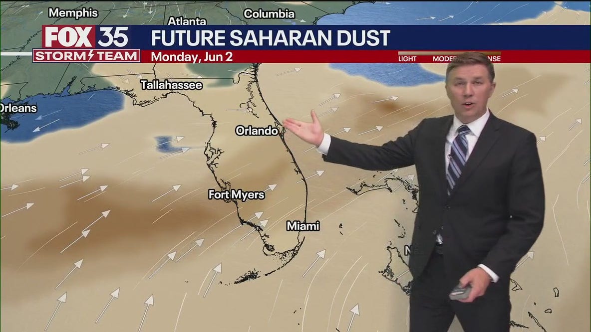Saharan dust coming to Florida