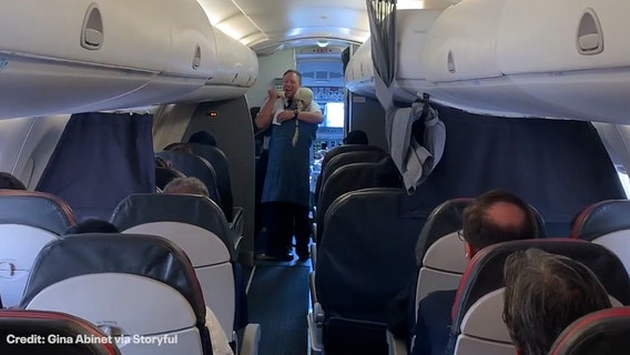Watch: Pilot surprises his grandmother with touching announcement