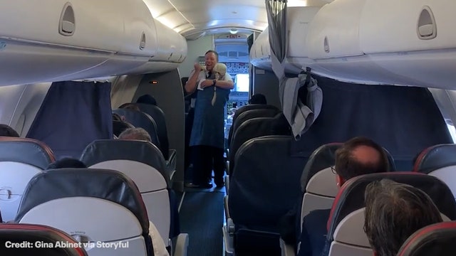 Watch: Pilot surprises his grandmother with touching announcement