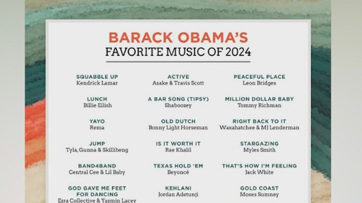 Barack Obama releases list of favorite music