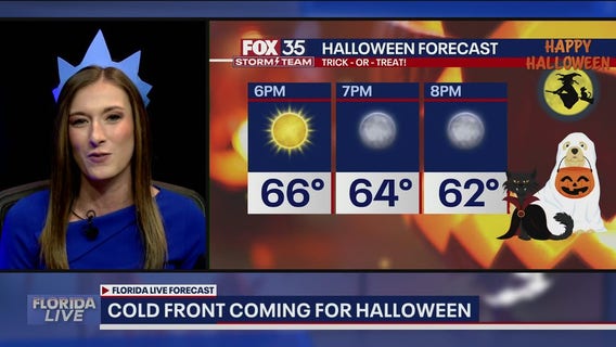Cold front coming in for Halloweekend