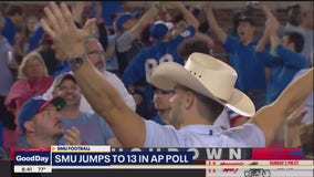 SMU rises to #13 in AP poll