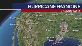 Hurricane Francine projected path