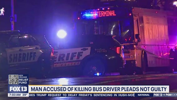 Man accused of killing Seattle bus driver pleads not guilty