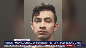 Arlington man arrested after firing air pistol at people, cars: police